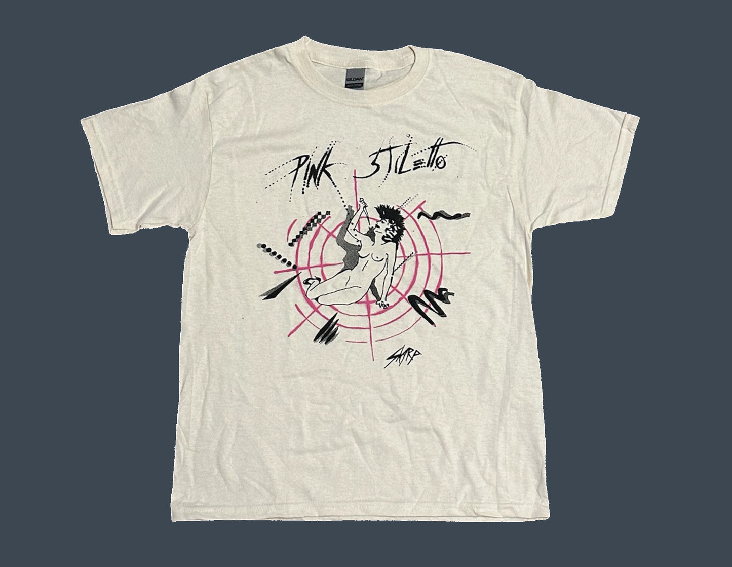 Pink Stiletto - natural Tshirt Design1